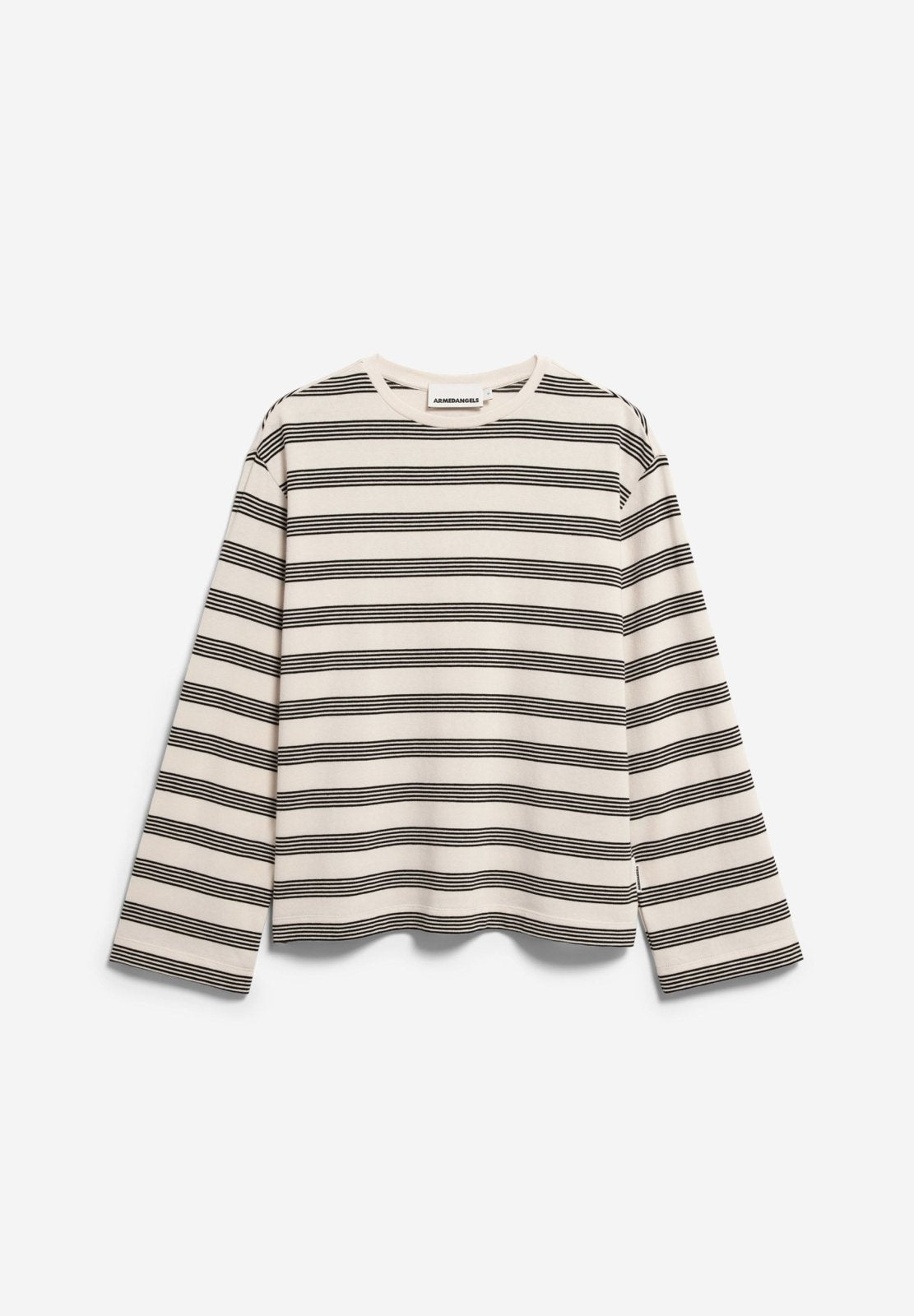 MARYNAA FINE STRIPE Langarmshirt oatmilk-black von ARMEDANGELS