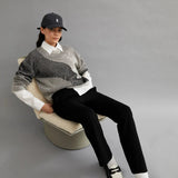 ARMEDANGELS - MAYRAA VANISE Strickpullover • black - off white - ROSA ECK Concept Store