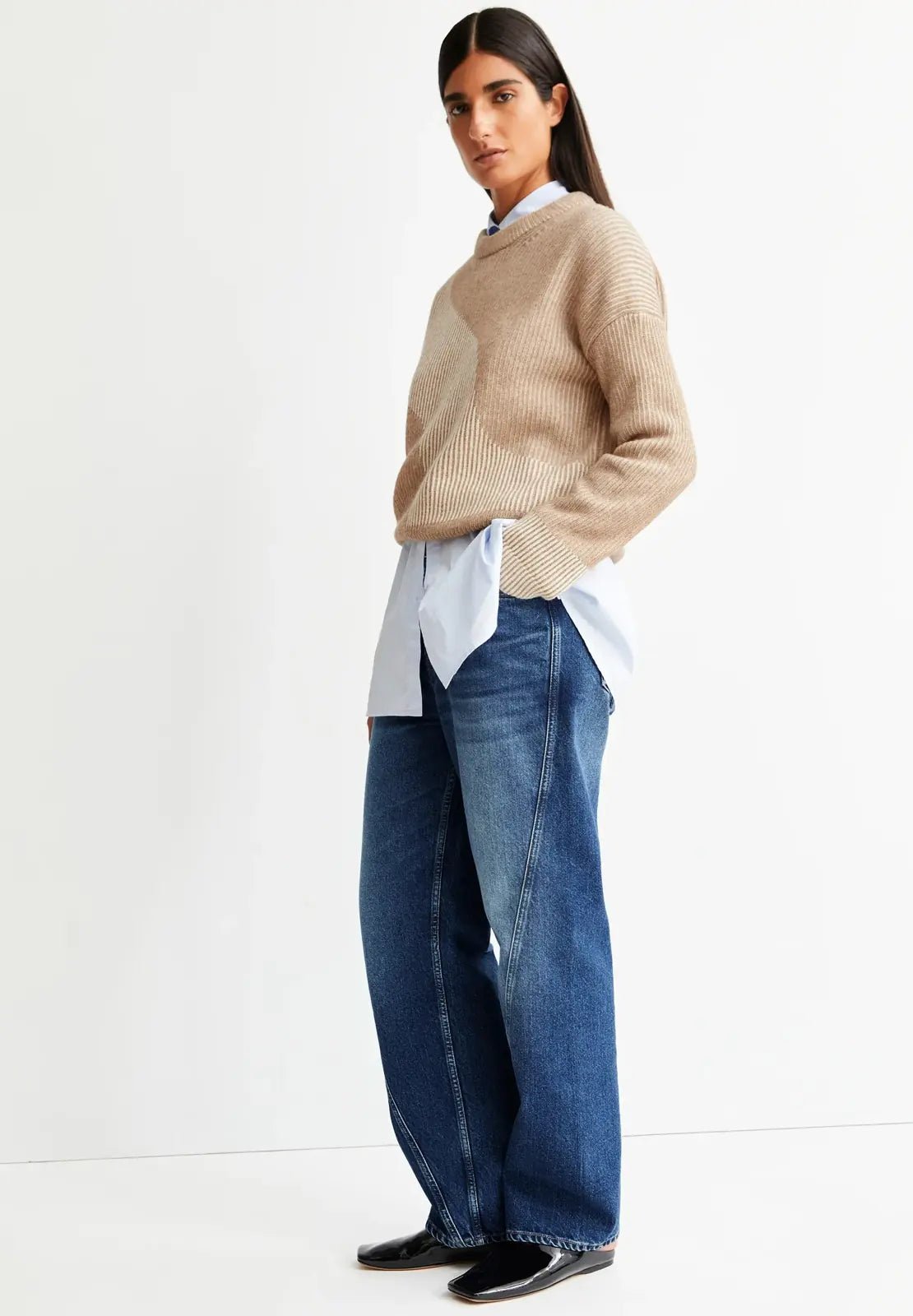 ARMEDANGELS - MAYRAA VANISE Strickpullover • camel melange - oatmilk - Pullover - ROSA ECK