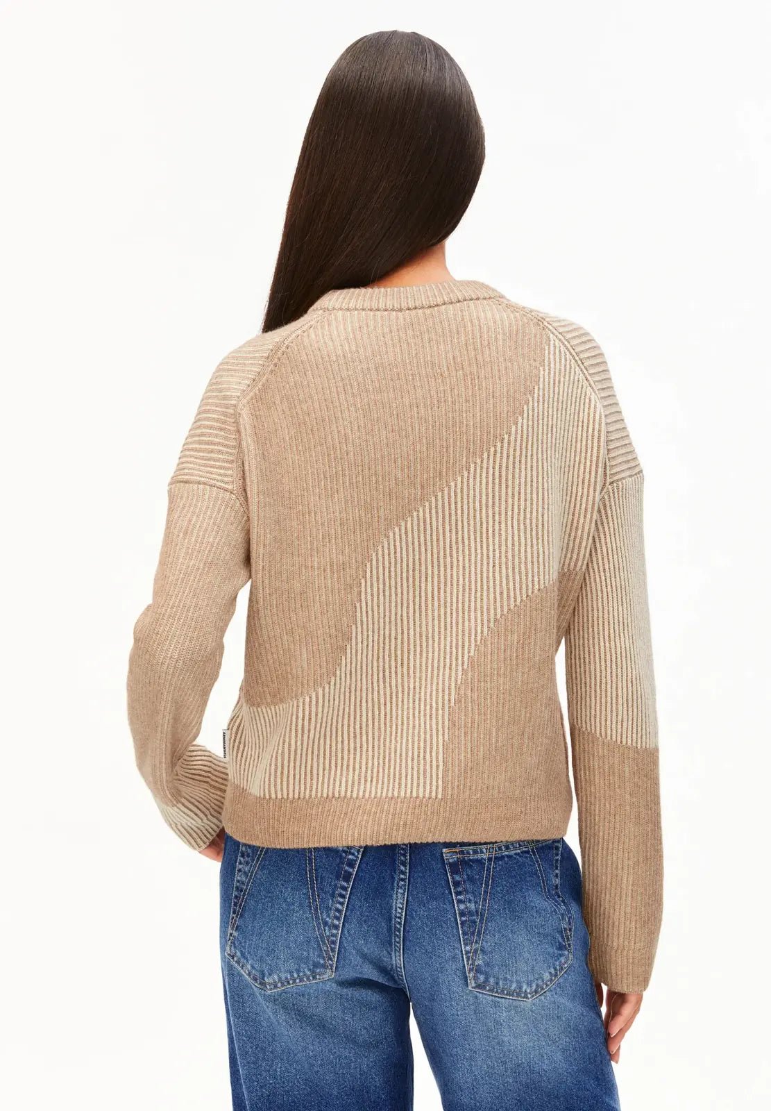 ARMEDANGELS - MAYRAA VANISE Strickpullover • camel melange - oatmilk - Pullover - ROSA ECK