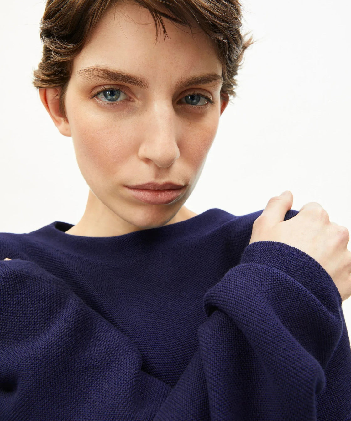 ARMEDANGELS - MERINAA Strickpullover • Tinted Navy - Pullover - ROSA ECK