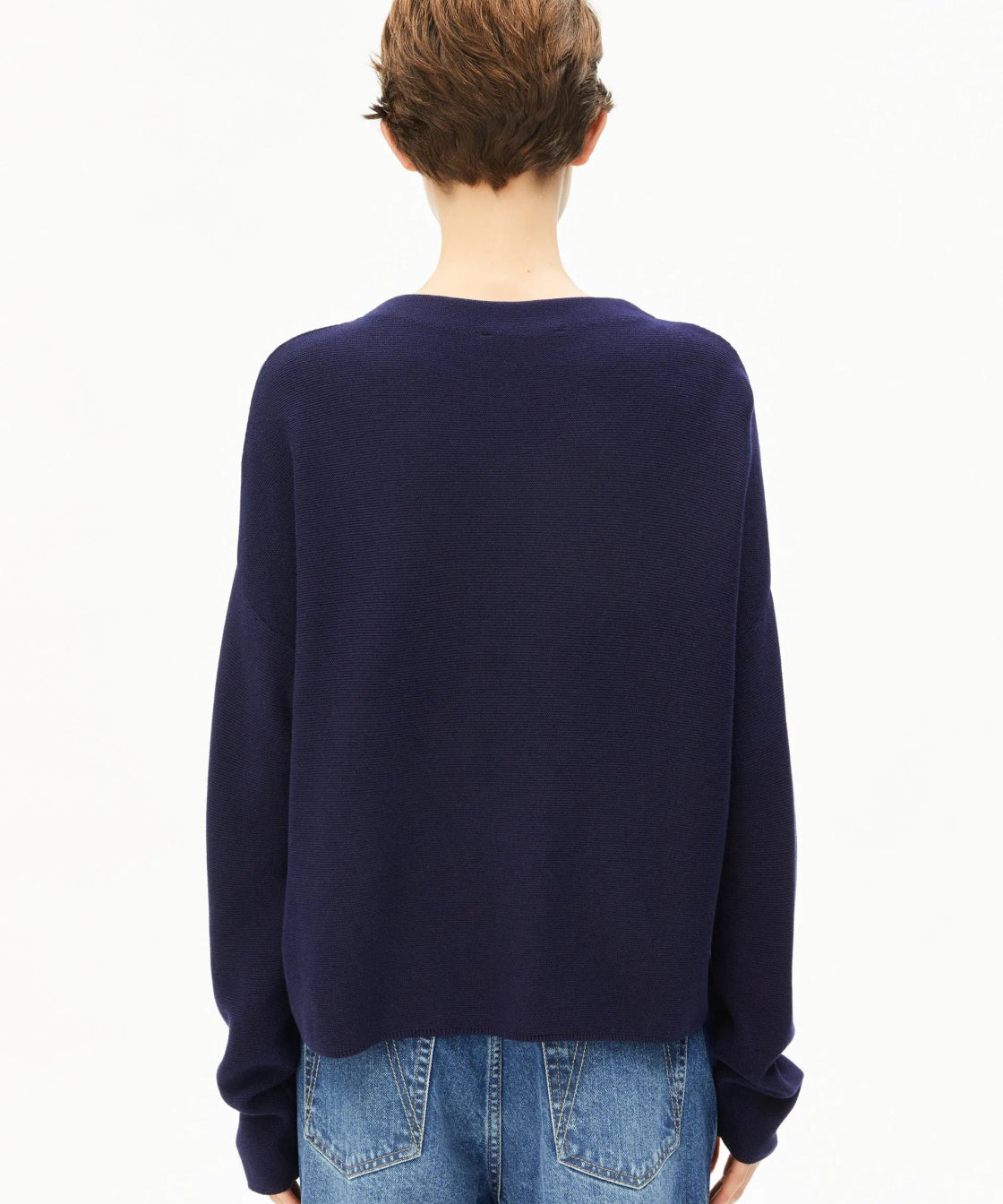 ARMEDANGELS - MERINAA Strickpullover • Tinted Navy - Sweater - ROSA ECK