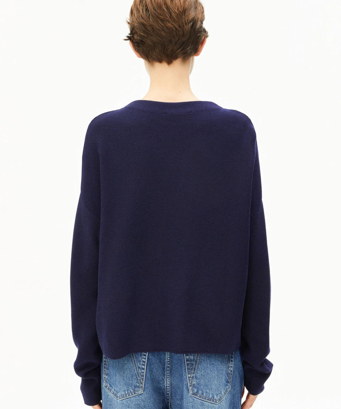 ARMEDANGELS - MERINAA Strickpullover • Tinted Navy - Pullover - ROSA ECK
