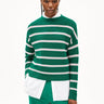 ARMEDANGELS - MERINAA STRIPES Strickpullover • emerald green - ice grape - ROSA ECK Concept Store