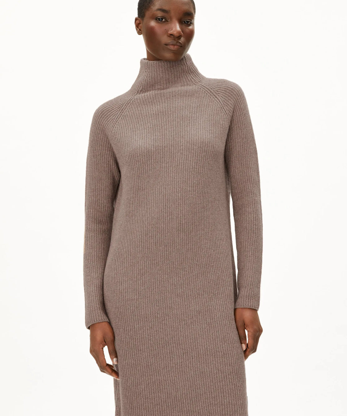 ARMEDANGELS - MILLAANA Strickkleid • Cinnamon Dust Melange - Kleid - ROSA ECK