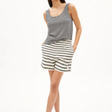 ARMEDANGELS - MINAAMI LITA Top • black - oatmilk - ROSA ECK