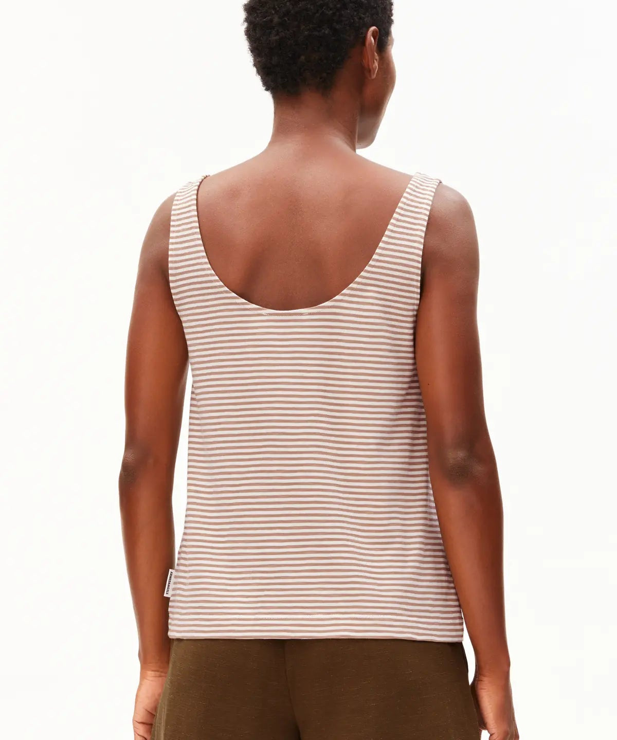 ARMEDANGELS - MINAAMI LITA Top • oatmilk - cinnamon dust - ROSA ECK