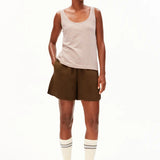 ARMEDANGELS - MINAAMI LITA Top • oatmilk - cinnamon dust - ROSA ECK
