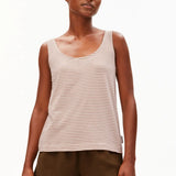 ARMEDANGELS - MINAAMI LITA Top • oatmilk - cinnamon dust - ROSA ECK