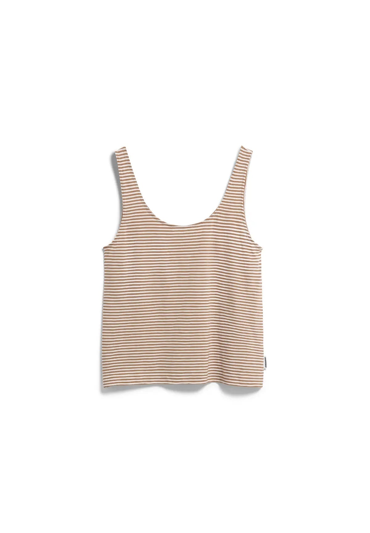 ARMEDANGELS - MINAAMI LITA Top • oatmilk - cinnamon dust - ROSA ECK