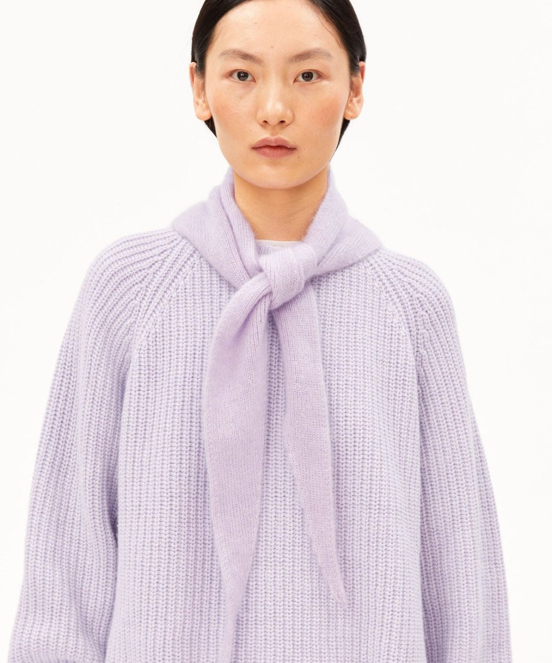 ARMEDANGELS - Mohair-Mix Schal • moonlit lilac - ROSA ECK