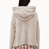Mohair-Mix Strick-Hoodie • honey melange