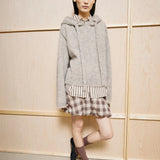 ARMEDANGELS - Mohair-Mix Strick-Hoodie • honey melange - ROSA ECK