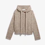ARMEDANGELS - Mohair-Mix Strick-Hoodie • honey melange - ROSA ECK