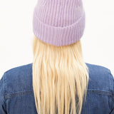 Mohair-Mix Strickmütze • moonlit lilac