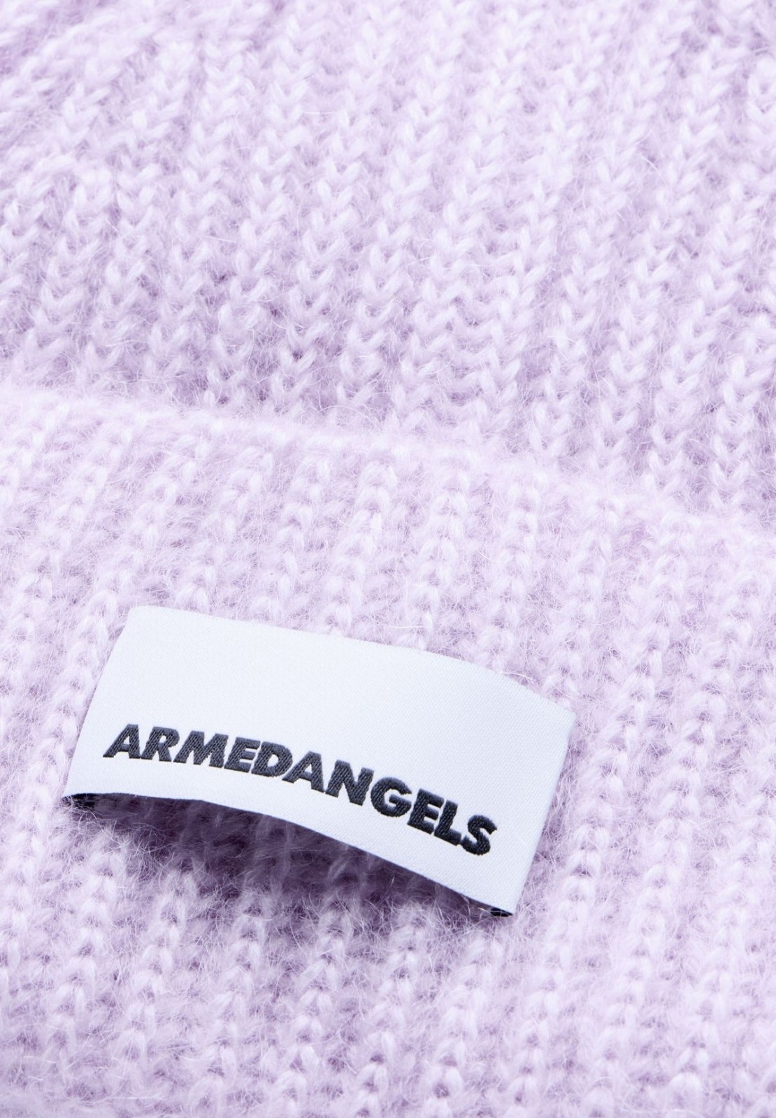 ARMEDANGELS - Mohair-Mix Strickmütze • moonlit lilac - ROSA ECK