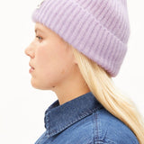 ARMEDANGELS - Mohair-Mix Strickmütze • moonlit lilac - ROSA ECK