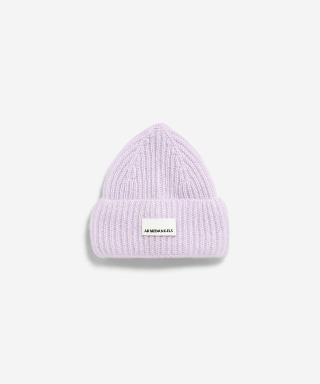 ARMEDANGELS - Mohair-Mix Strickmütze • moonlit lilac - ROSA ECK