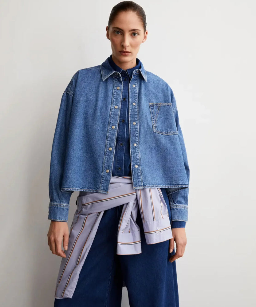 ARMEDANGELS - NALAANI Jeansbluse • sea foam - Hemd - ROSA ECK Concept Store