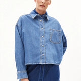 ARMEDANGELS - NALAANI Jeansbluse • sea foam - Hemd - ROSA ECK Concept Store