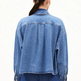 ARMEDANGELS - NALAANI Jeansbluse • sea foam - Hemd - ROSA ECK Concept Store