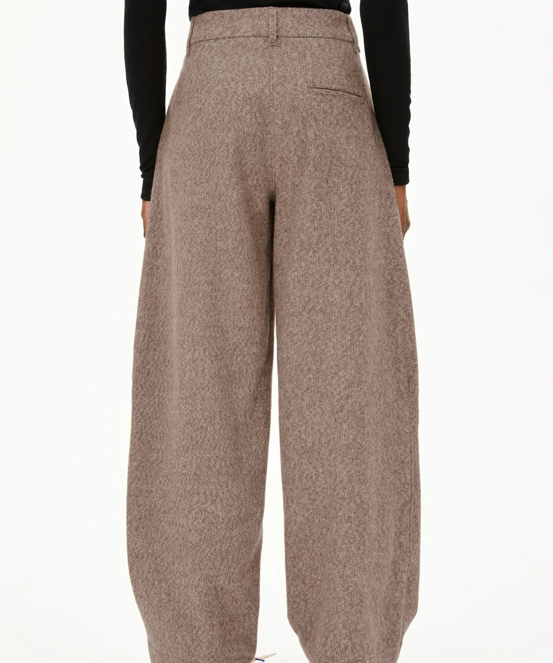 ARMEDANGELS - NYXAA TWEED Hose • pure - walnut cream - Hose - ROSA ECK