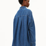 ARMEDANGELS - Oversized Jeansbluse • bright blue - ROSA ECK