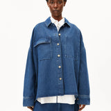 ARMEDANGELS - Oversized Jeansbluse • bright blue - ROSA ECK