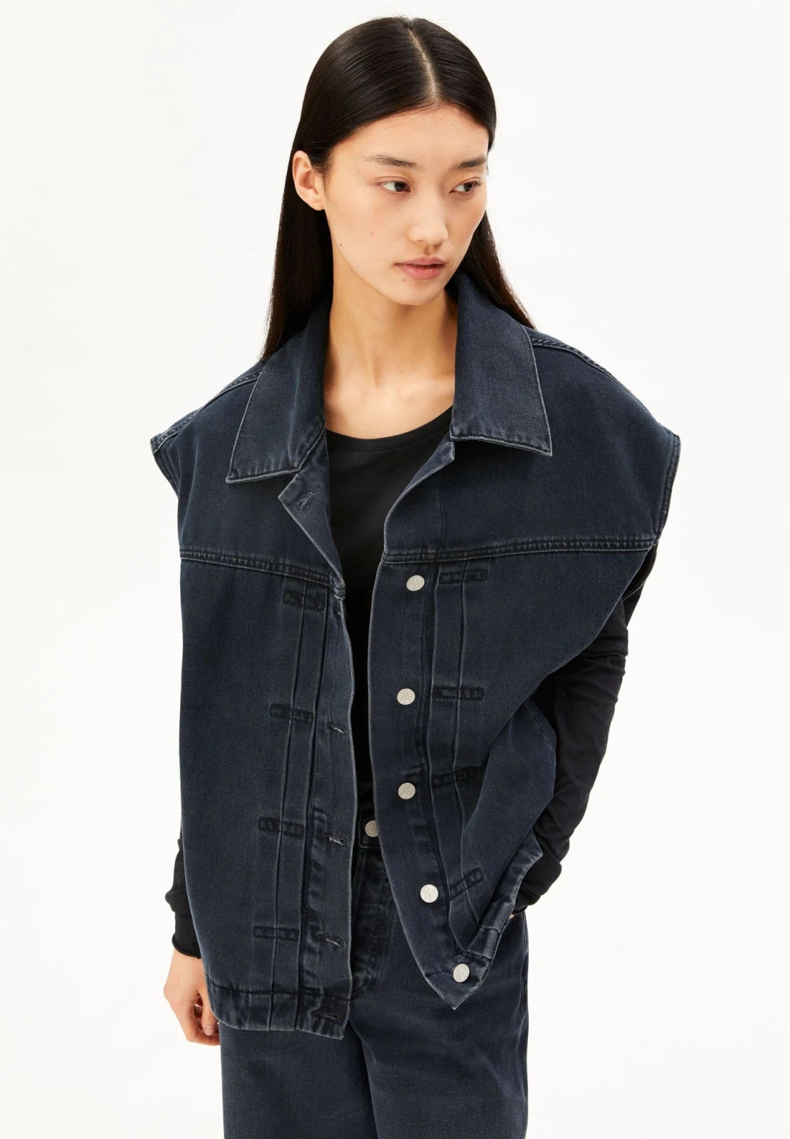 ARMEDANGELS - Oversized Jeansweste • loire - ROSA ECK