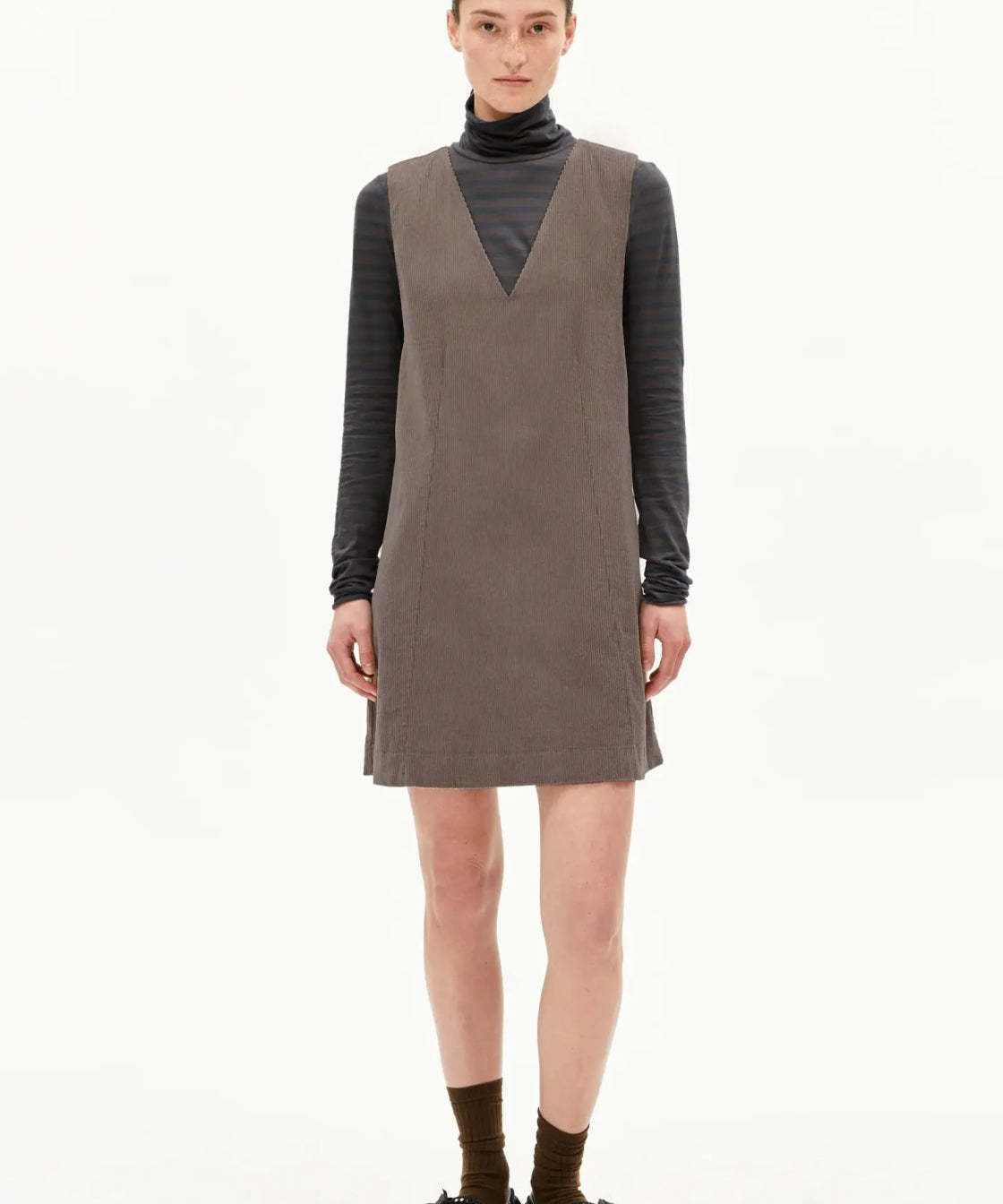 ARMEDANGELS - PINAAFO CORDUROY Kleid • walnut cream - ROSA ECK Concept Store