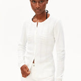 ARMEDANGELS - Pointelle Cardigan • white - ROSA ECK