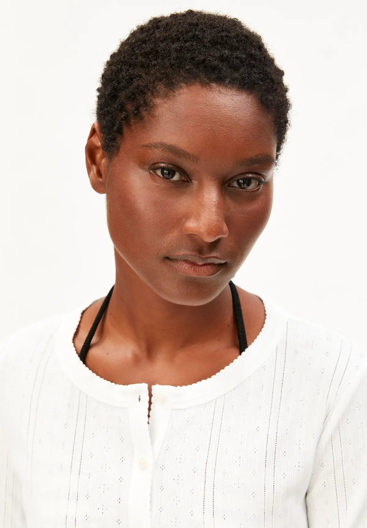 ARMEDANGELS - Pointelle Cardigan • white - ROSA ECK