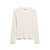 Pointelle Pyjama-Langarmshirt in Cremebeige von ARMEDANGELS – Ansicht 1
