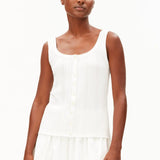 ARMEDANGELS - Pointelle Top • white - ROSA ECK