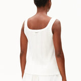 ARMEDANGELS - Pointelle Top • white - ROSA ECK