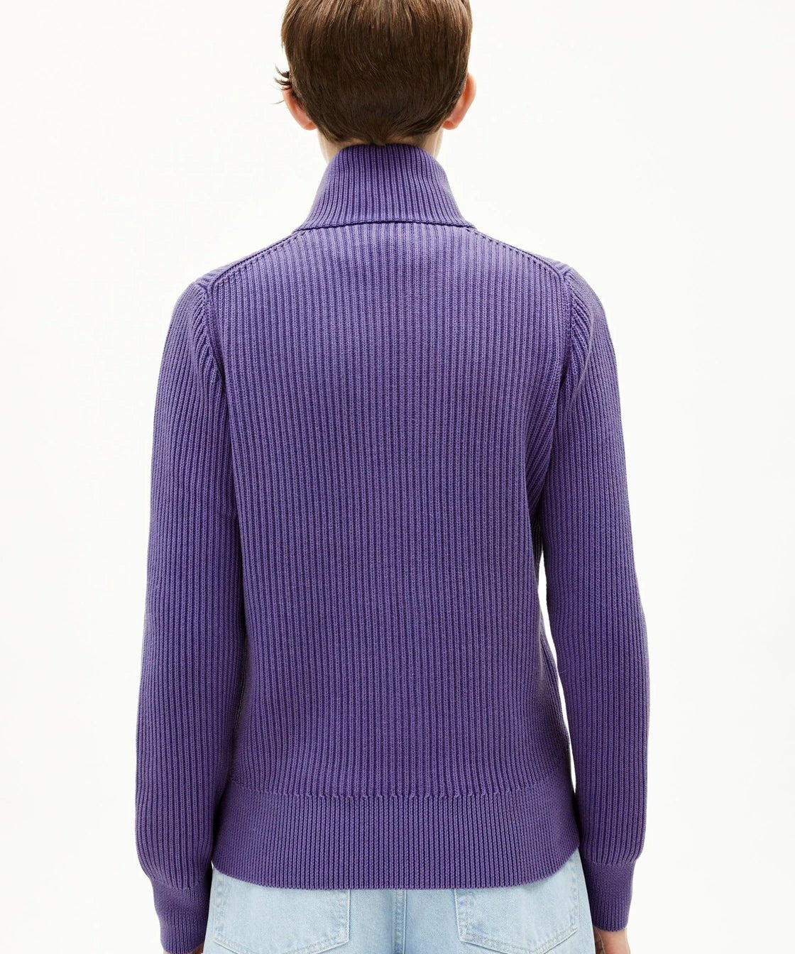 ARMEDANGELS - REBECCAA GMT DYE Cardigan • indigo lilac - Cardigan - ROSA ECK