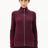 ARMEDANGELS - REBECCAA Strickcardigan • Dark Cranberry - Cardigan - ROSA ECK