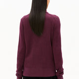 ARMEDANGELS - REBECCAA Strickcardigan • Dark Cranberry - Cardigan - ROSA ECK