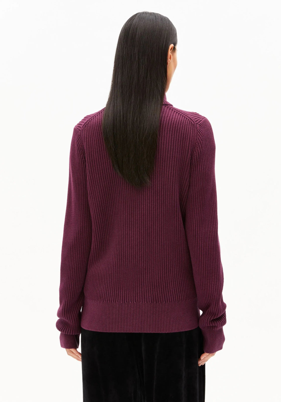 ARMEDANGELS - REBECCAA Strickcardigan • Dark Cranberry - Cardigan - ROSA ECK