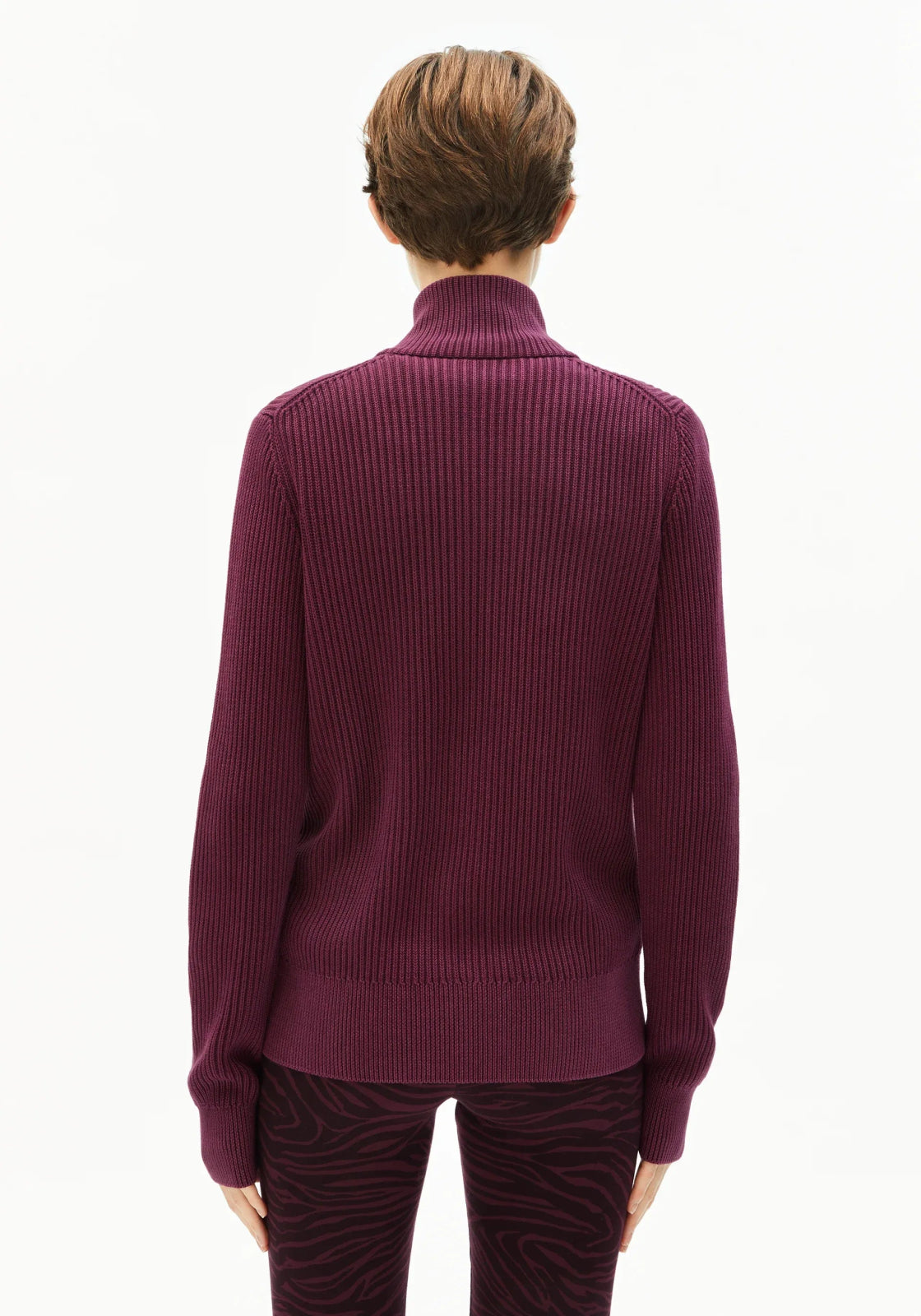 ARMEDANGELS - REBECCAA Strickcardigan • Dark Cranberry - Cardigan - ROSA ECK