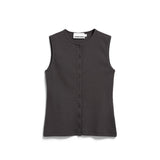 ARMEDANGELS - Ripp-Top • dark steel - ROSA ECK