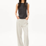 ARMEDANGELS - Ripp-Top • dark steel - ROSA ECK