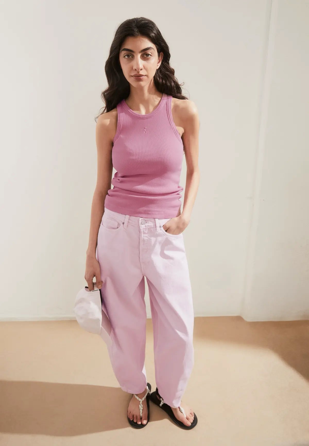 ARMEDANGELS - Ripp Top • washed berry - ROSA ECK