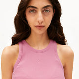 ARMEDANGELS - Ripp Top • washed berry - ROSA ECK