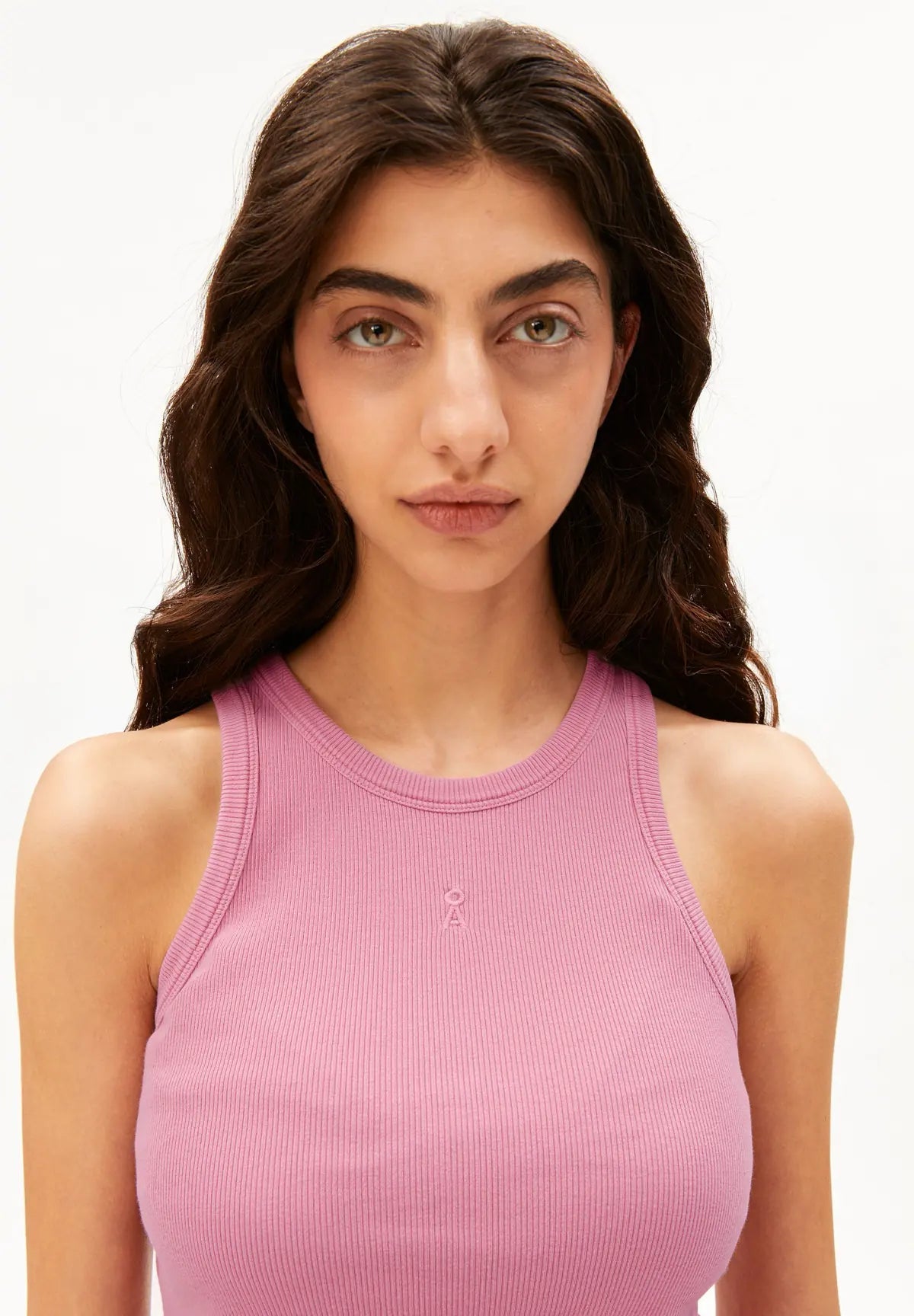 ARMEDANGELS - Ripp Top • washed berry - ROSA ECK