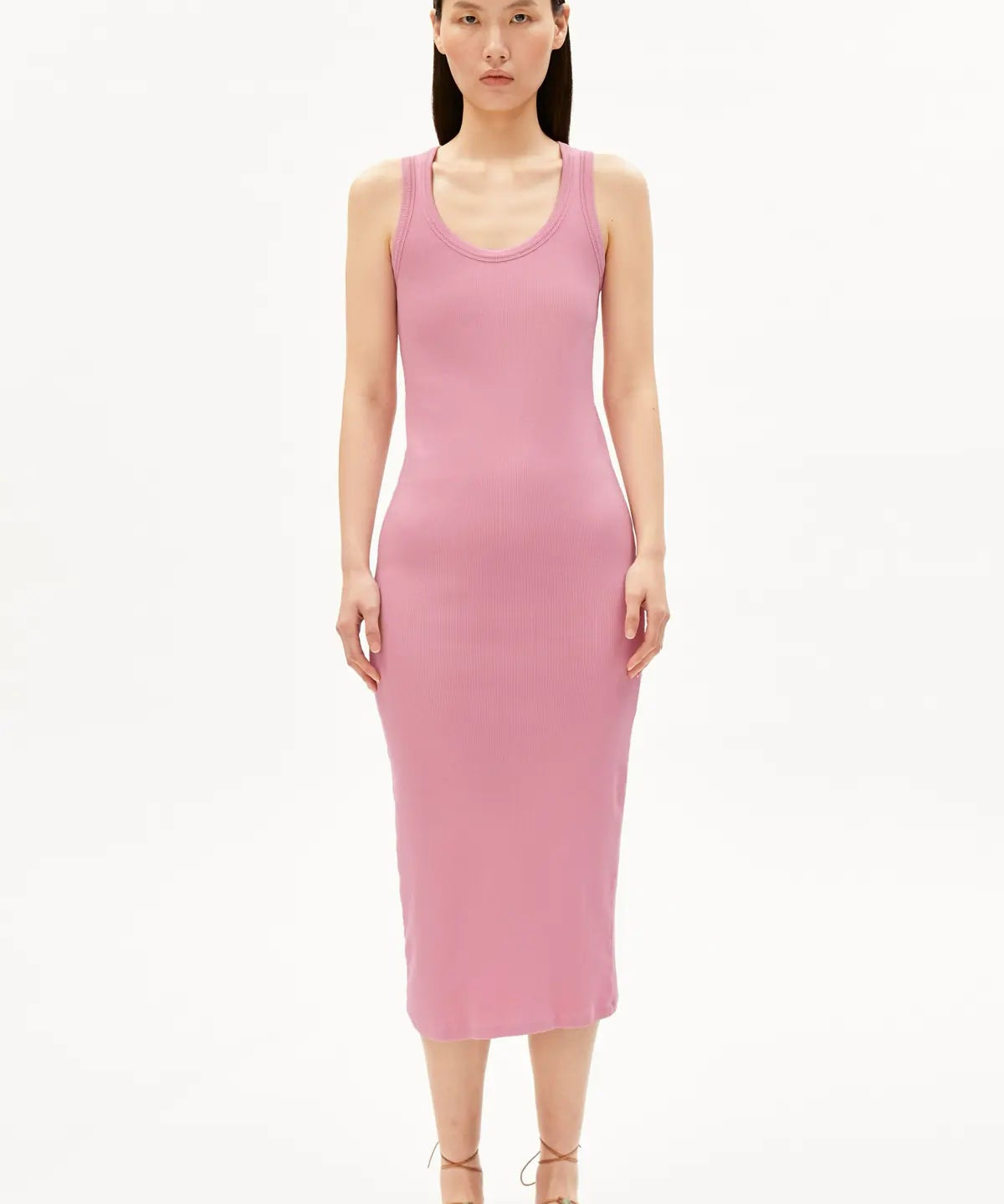 ARMEDANGELS - Ripp Trägerkleid • washed berry - ROSA ECK