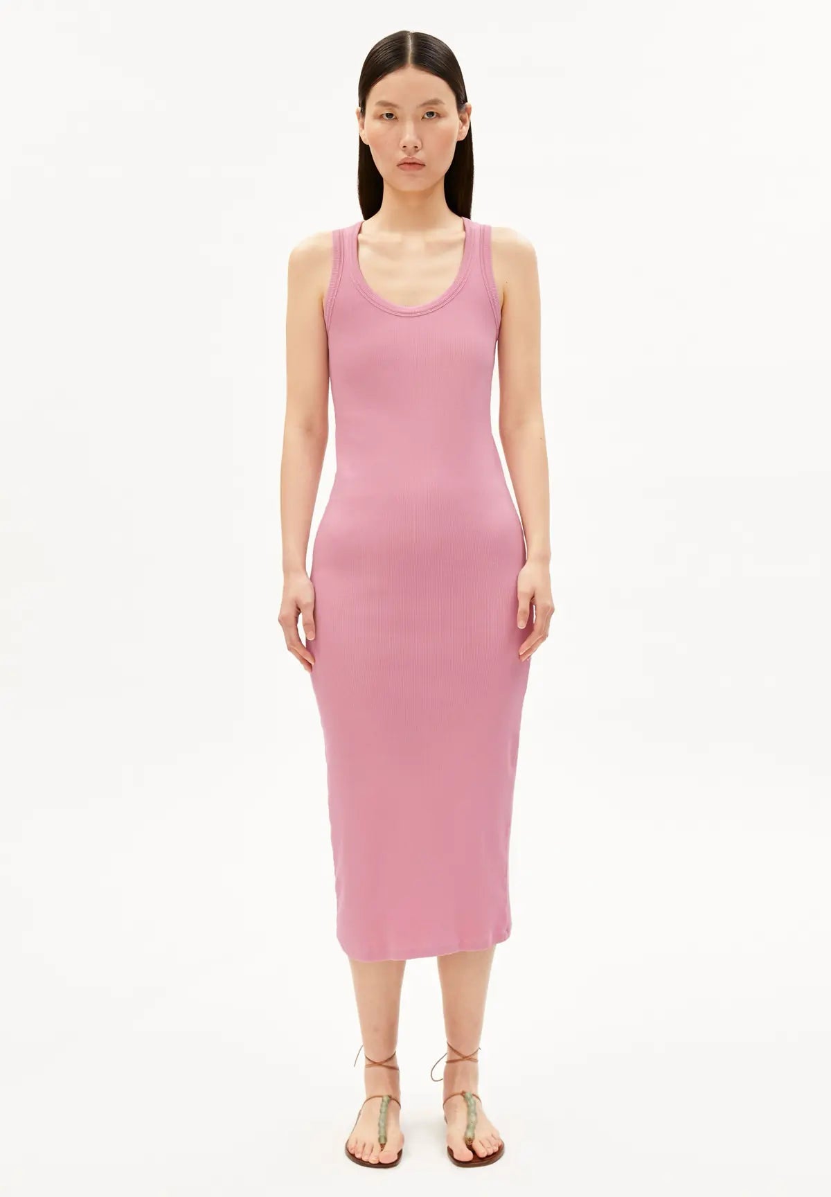 ARMEDANGELS - Ripp Trägerkleid • washed berry - ROSA ECK