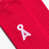 ARMEDANGELS - SAAMUS BOLD Socken • mars red - Socken - ROSA ECK