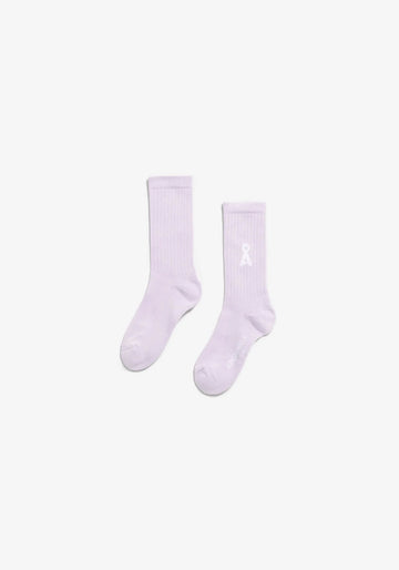 ARMEDANGELS - SAAMUS BOLD Socken • moonlit lilac - ROSA ECK