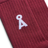 ARMEDANGELS - SAAMUS BOLD Socken • velvet red - ROSA ECK